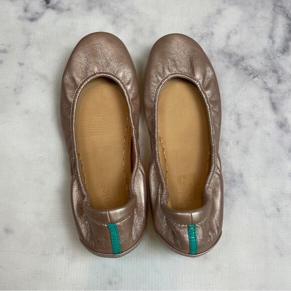 Tieks Rose Gold Foldable Leather Flats - Picture 6 of 10